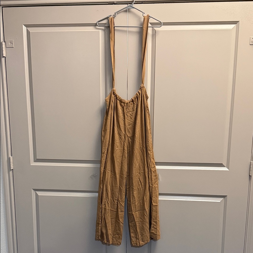 Zenana Outfitters Camel Jumpsuit